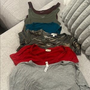Women's Short Sleeve Tees & Tank Tops Bundle - Small